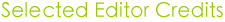 Fred Manzi - editor credits